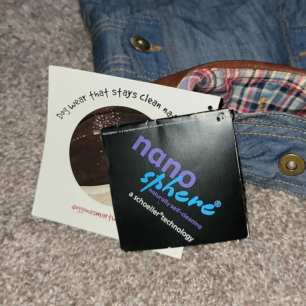 The Dog Gone Smart Wear NanoSphere Adjustable Pet Dog Puppy Jean Jacket 12